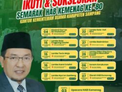 Semarak HAB Kemenag ke-80, Kemenag Sampang Gelar Serangkaian Lomba dan Khotmil Qur’an